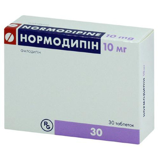 Нормодіпин таблетки 10 мг №30